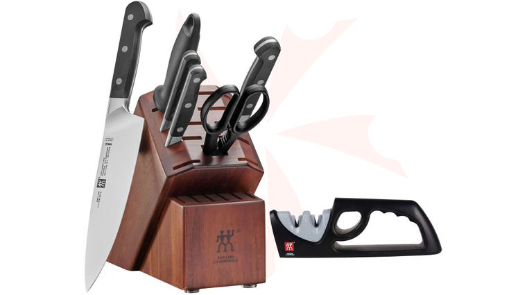 Zwilling J.A. Henckels Pro 7 Piece Knife Block Set with Bonus Sharpener