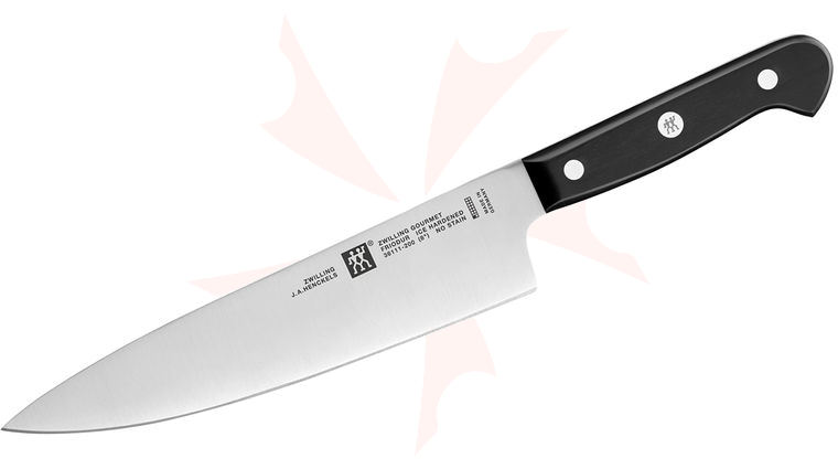 Zwilling J.A. Henckels Gourmet 8 inch Chef's Knife, Black POM Handles