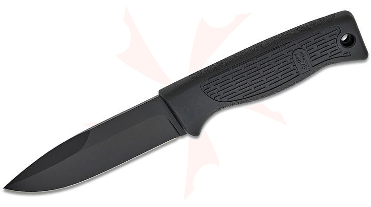 HK Knives by Boker MP7 Personal Duty Knife PDK Fixed Blade Knife 4.44 inch 14C28N Black Spear Point Blade, Black FRN Handles , Kydex Sheath