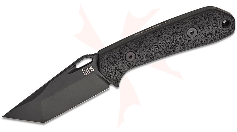 HK Knives by Boker FX03 Fixed Blade Knife 2.87 inch MagnaCut Black Tanto Blade, Black FRN Handles, Kydex Sheath