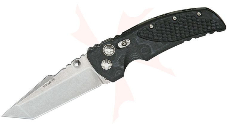 Hogue EX01 3.5 inch Tactical Tanto Blade with G-Mascus Black G-10 Handles