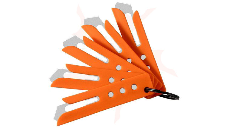 Hogue Expel Scalpel Blade Guards with 5 #60 Replaceable Blade, 5 Pack, Orange