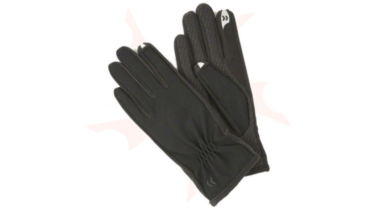 ISOTONER Women's smarTouch Stretch Gloves - Fleece Lined, Black, X