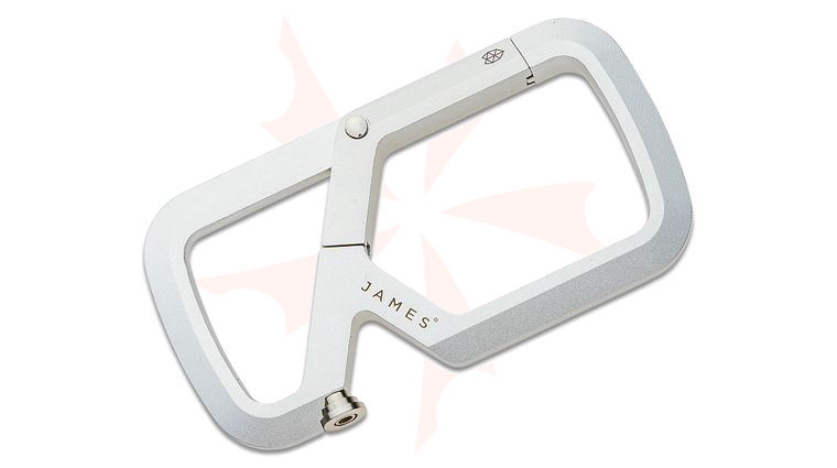 The James Brand Mehlville Carabiner/Bottle Opener, Silver Aluminum Mini Multitool