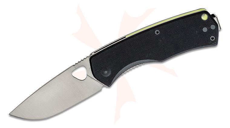 The James Brand Folsom Liner Lock Folding Knife 2.75 inch VG-10 Satin Plain Blade, Black G10 Handles
