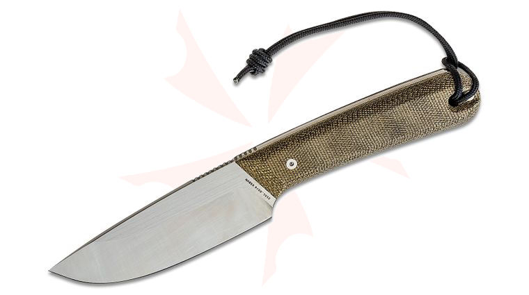 The James Brand Hell Gap Fixed Blade Knife 3.8 inch CPM-S35VN Plain Blade, OD Green Micarta Handles, Kydex Sheath
