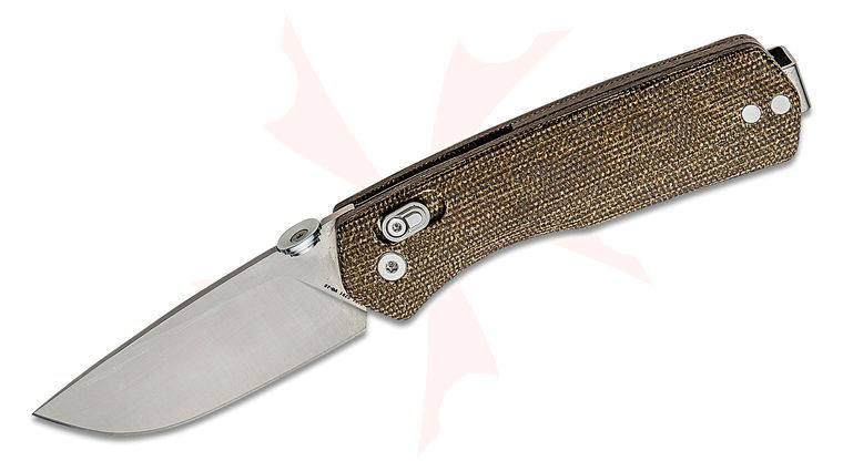 The James Brand Carter Folding Knife 2.75 inch VG-10 Plain Blade, OD Green Micarta Handles