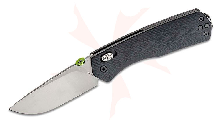 The James Brand Carter XL Folding Knife 3.3 inch VG-10 Satin Plain Blade, Black G10 Handles