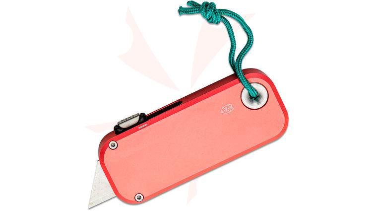 The James Brand Palmer Pocket Utility Knife 0.55 inch Replaceable Blade, Coral Aluminum Handles