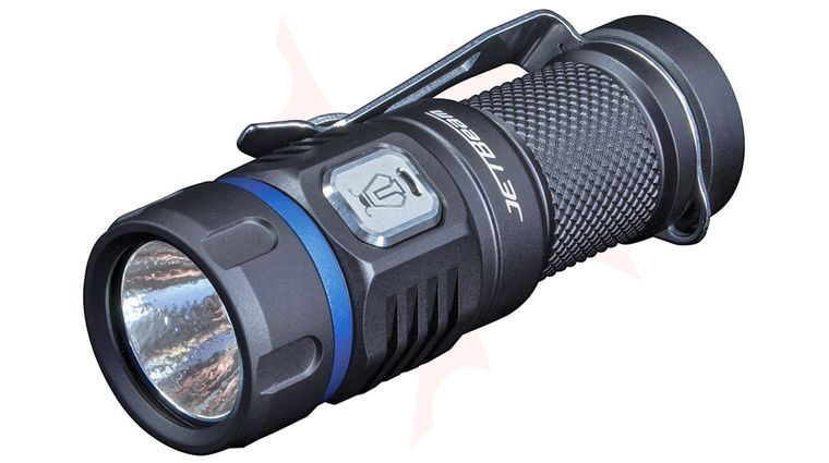 JETBeam E20R Rechargeable Aluminum LED Flashlight 1x16340, 990 Max Lumens