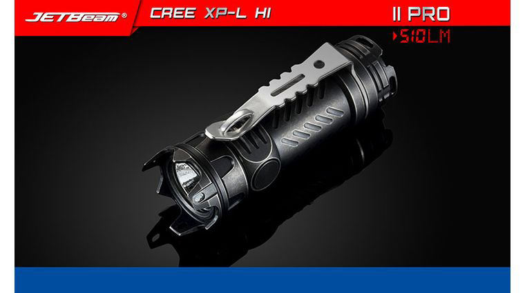 JETBeam Jet-II Pro Limited Edition LED Flashlight, Black Titanium