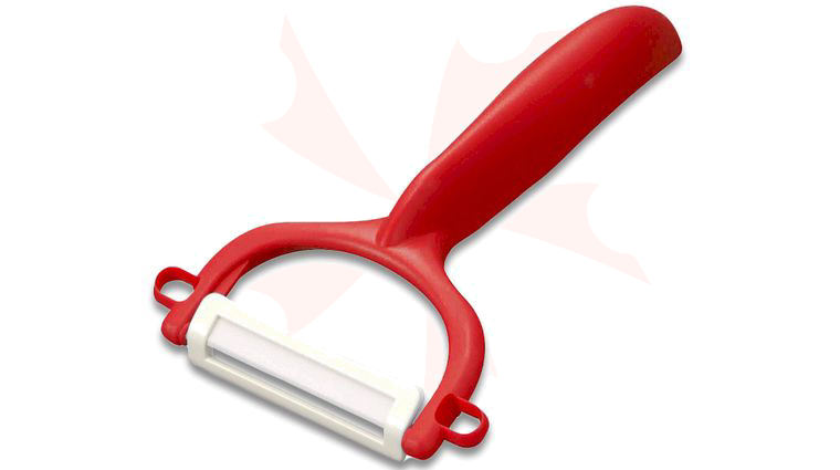 Kyocera Advanced Ceramics Y Peeler, Red