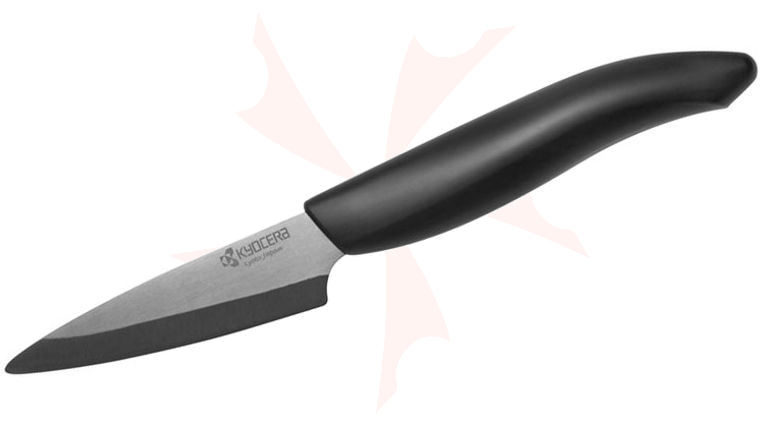 Kyocera Advanced Ceramics Revolution Paring Knife 3 inch Black Blade, Black Handle