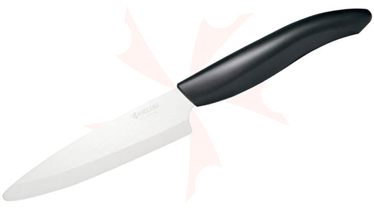 Kyocera Advanced Ceramics Revolution Utility Knife 4.5 inch White Blade, Black Handle