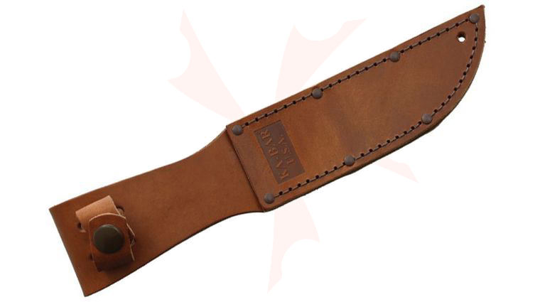 KA-BAR 1251S Short Brown Leather Sheath, Fits Most KA-BAR 5.25 inch Blades