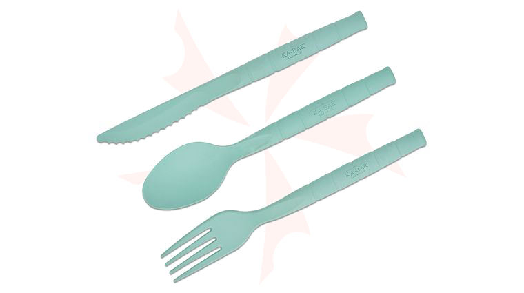 KA-BAR Lunch Pal USA-Made Fork, Spoon and Knife Set