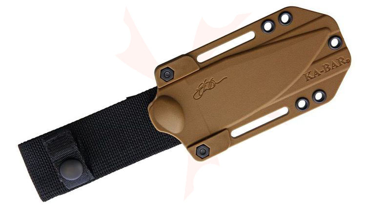KA-BAR BK18S Brown Hard Plastic Sheath for Becker Harpoon Knives