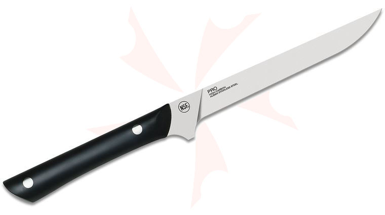 KAI PRO 6 inch Flexible Fillet Knife AUS-6M Satin Blade, Black POM Handles