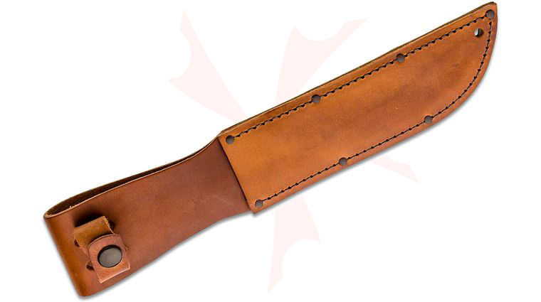 KA-BAR 1217I Full-Size Plain Brown Leather Sheath