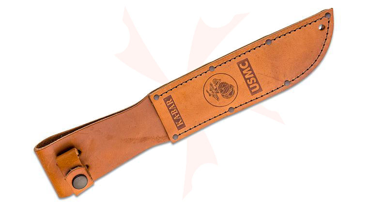 KA-BAR 1217S Full-size Brown Leather USMC Sheath