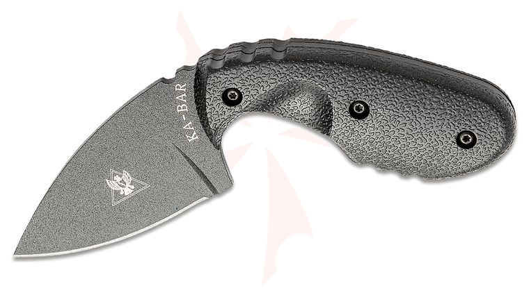 KA-BAR 1493 TDI Investigator Knife 2.71 inch Black Plain Blade, Nylon Handles, Hard Plastic Belt Sheath