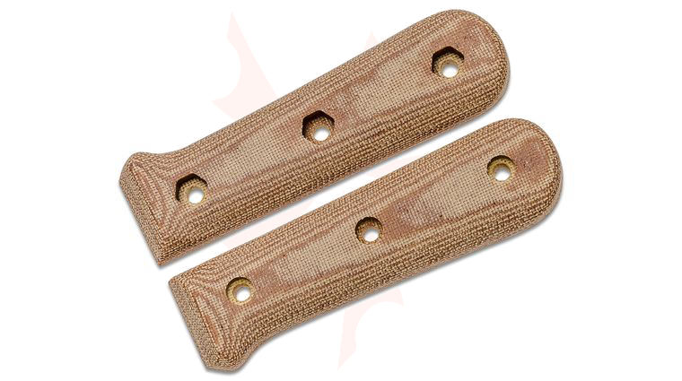 KA-BAR BK62 Becker Kephart Natural Canvas Micarta Handle Slabs (Knife Not Included)