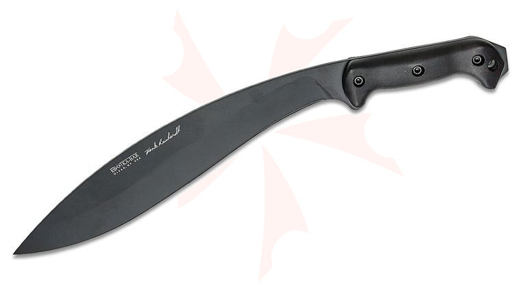 KA-BAR BK21 Becker/Reinhardt Kukri Fixed 13.25 inch Black 1095 Blade, Nylon Handles, Polyester Sheath