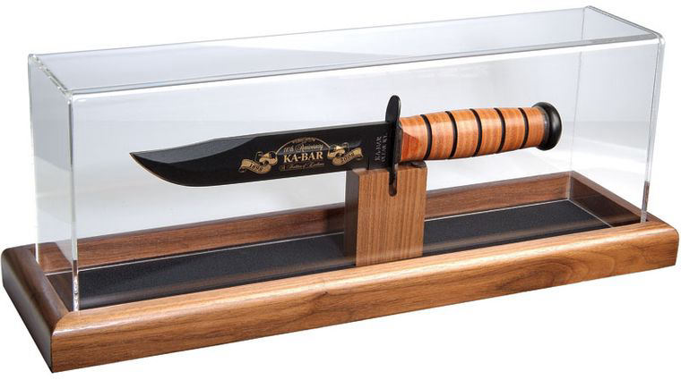 KA-BAR 1431 Wood-Base Dome Presentation Case