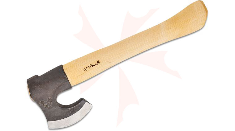 Kellam H Roselli Finnish Short Hiking Axe, Hand Forged Carbon Steel Head, 14.2 inch Overall