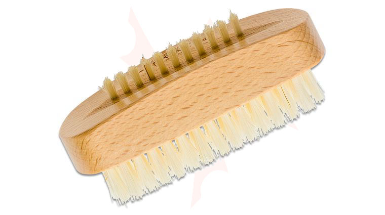 Kent Brushes NB3 Beech Wood White Bristle Nail Brush