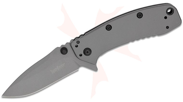 Kershaw 1556Ti Cryo II Assisted Flipper Knife 3.25 inch Plain Blade, Rick Hinderer Framelock Design