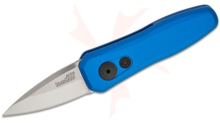 Kershaw 7500BLU Launch 4 AUTO Folding Knife 1.9 inch CPM-154 Satin Spear Point Blade, Blue Aluminum Handles