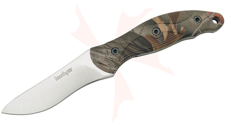 Kershaw 1070C Echo Hunting Knife Fixed 4 inch Blade, Camo Polyimide Handle