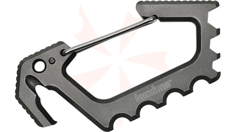 Kershaw 1150TI Jens Anso Stainless Steel Carabiner, Gray