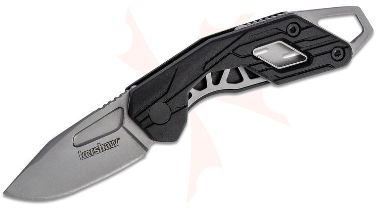Kershaw 1280 Diode Knife 1.6 inch Stainless Steel Bead Blast Blade, Black GFN Handles