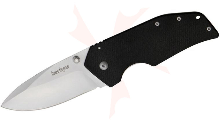 Kershaw 1447 One Ton Folding 3-1/2 inch Plain Blade, G-10 Handles 