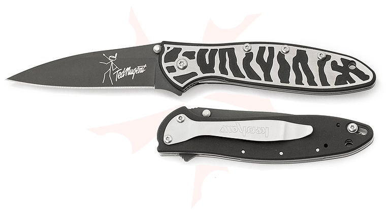Kershaw Ken Onion Leek Ted Nugent Logo Assisted 3