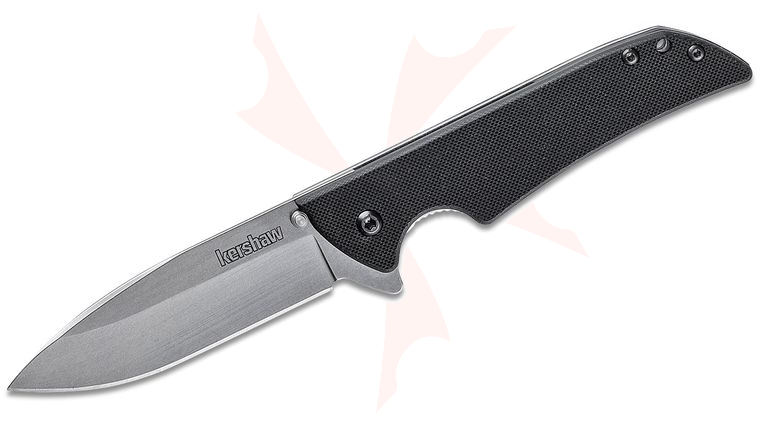 Kershaw 1760 Skyline Flipper Knife 3-1/8 inch Plain Blade, G10 Handles