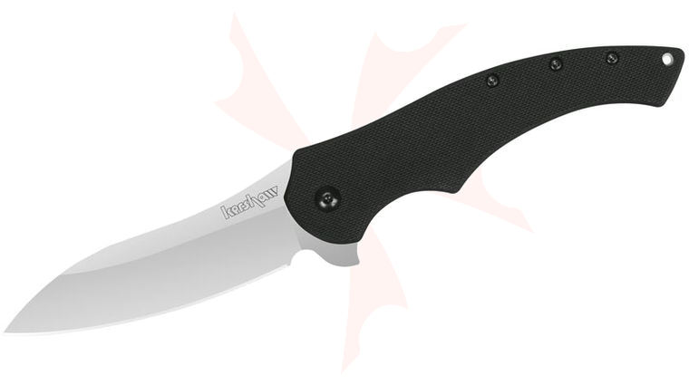 Kershaw 1940 Compound Assisted 3-1/2 inch Bead Blast Plain Blade, Glass-Filled Nylon Handles