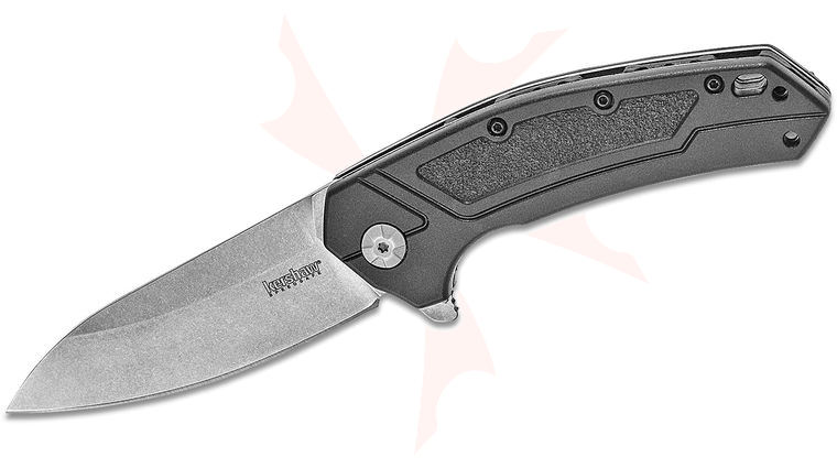 Kershaw 1965 Rove Assisted Flipper Knife 3.3 inch Stonewashed Drop Point Blade, Zytel Handles