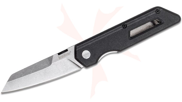 Kershaw 2050 Mixtape Folding Knife 3.1 inch Stonewashed Blade, Black GFN Handles