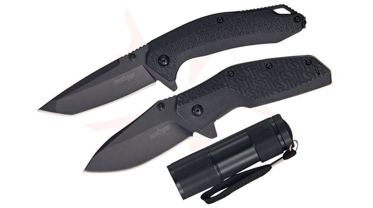 Kershaw 3850PROMO 3 Piece FreeFall, Swerve, and LED Flashlight Combo Set