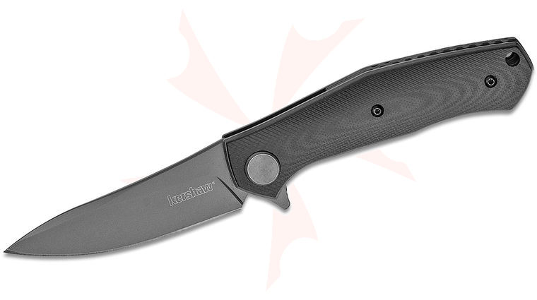 Kershaw 4020 Dmitry Sinkevich Concierge Flipper 3.25 inch Modified Drop Point Blade, Black G10 Handles