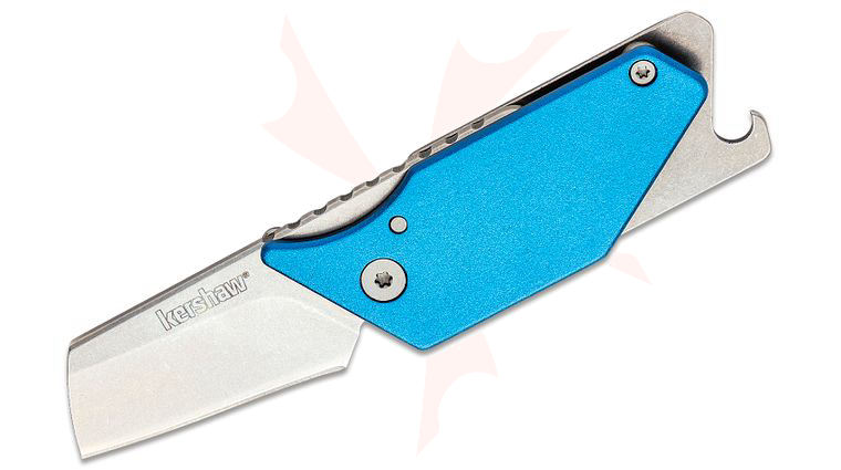 Kershaw 4036BLU Sinkevich Pub Multi-Function Folding Knife 1.6 inch Stonewashed Blade, Blue Aluminum and Steel Handles