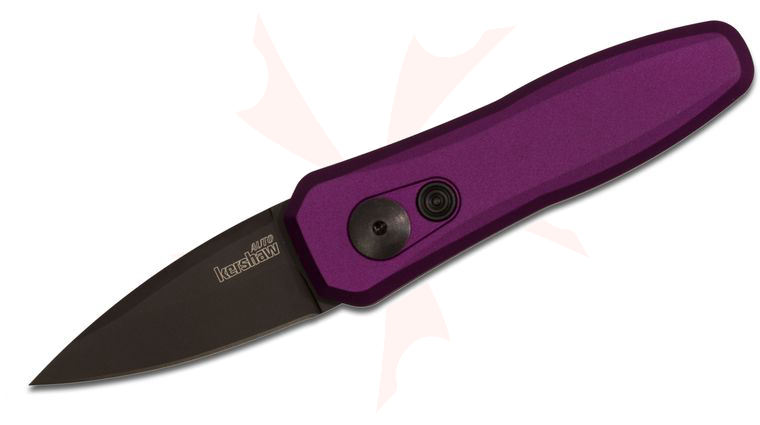 Kershaw 7500PURBLK Launch 4 AUTO Folding Knife 1.9 inch CPM-154 Black DLC Blade, Purple Aluminum Handles