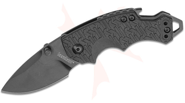 Kershaw 8700BLK Shuffle Multi-Function Folding Knife 2-3/8 inch Black Blade, Glass Filled Nylon Handles