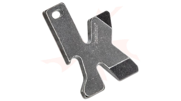 Kershaw K-Tool Keychain Mini Multi-Tool, 2 inch Overall, Blackwash