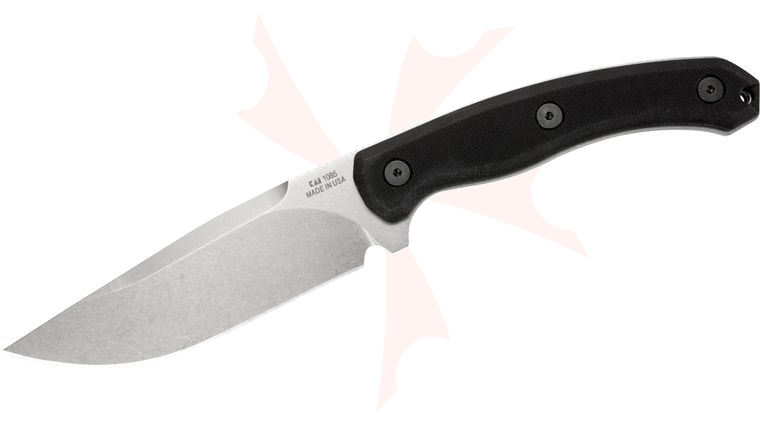 Kershaw 1085 Diskin Hunter Fixed 4-5/8 inch Blade, G10 Handles, Leather Sheath
