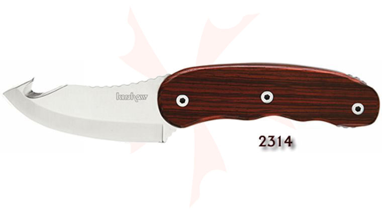 Kershaw Majesty Combo Veff Designed Gut Hook and Caper - KnifeCenter ...