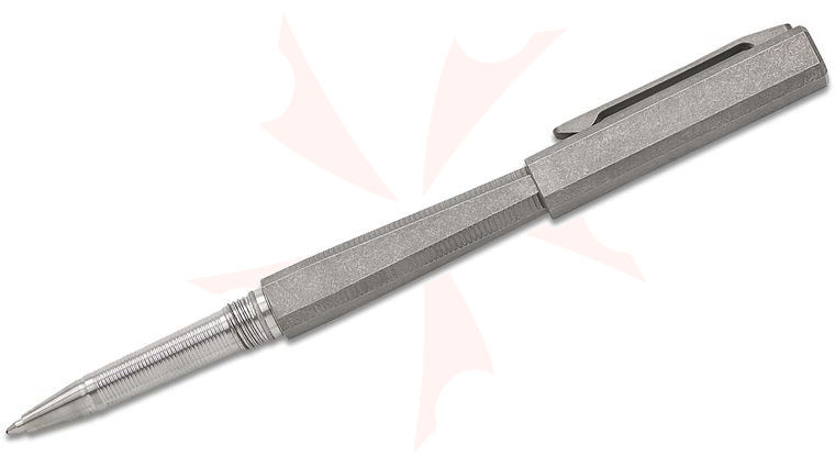 Ketuo Knife KP01/SW Striker Tactical Pen 5.13 inch Overall, Stonewashed Titanium, Glass Breaker